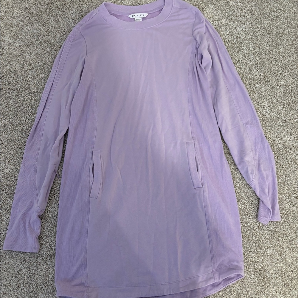 Athleta Lavender Long Sleeve dress